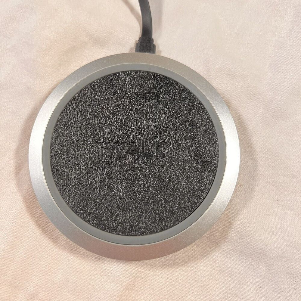 iWalk Wireless Charger With Cord Slightly Used.  Black With Silver